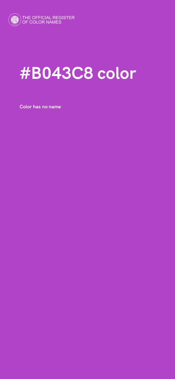#B043C8 color image