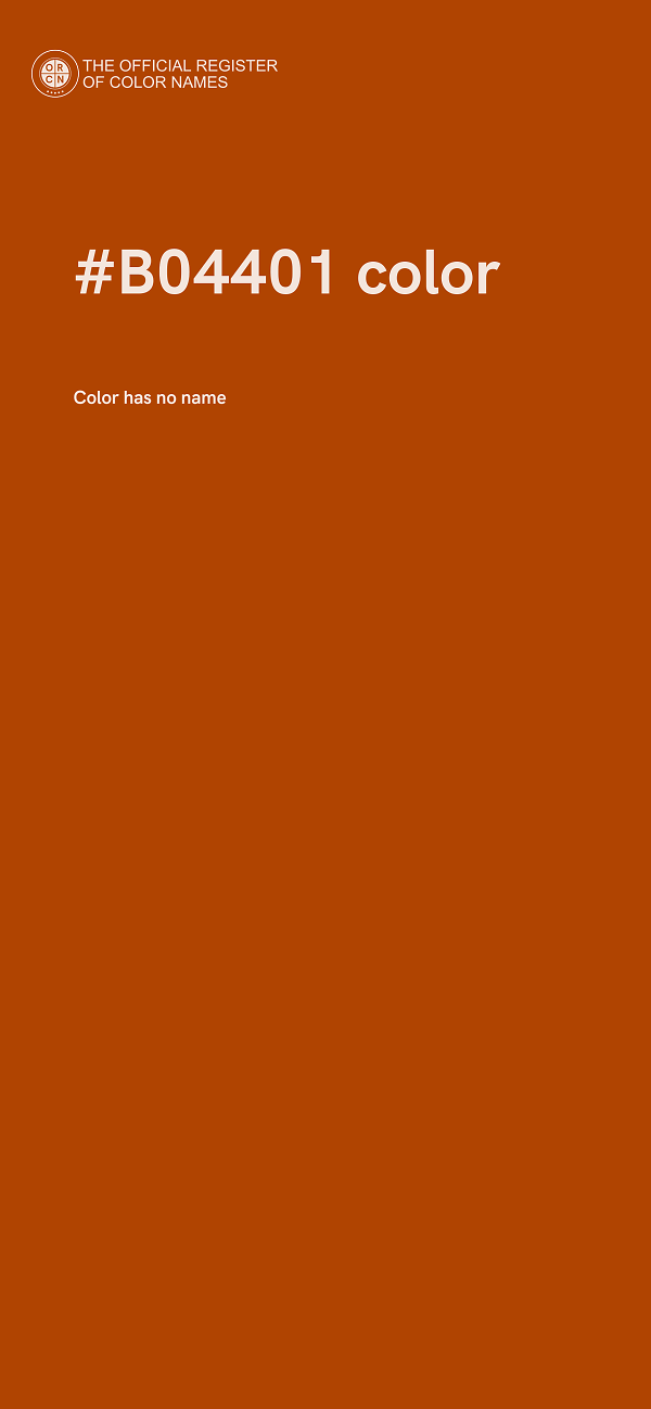 #B04401 color image