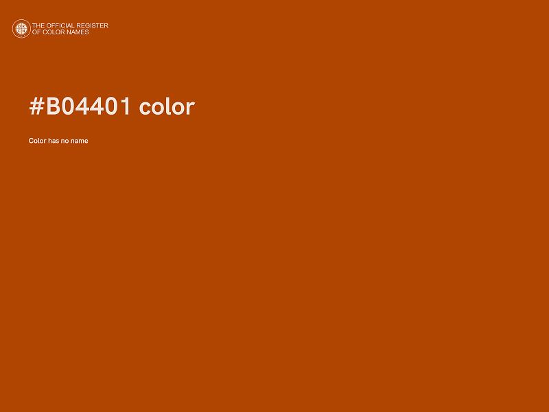 #B04401 color image