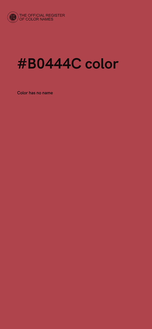 #B0444C color image