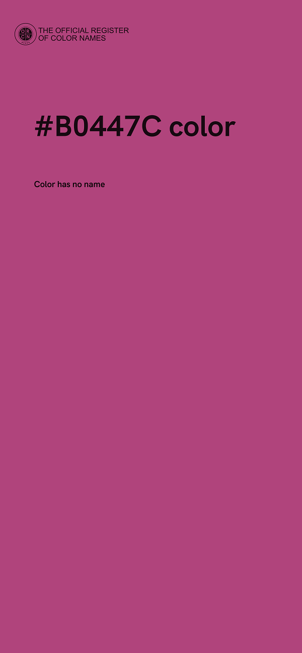 #B0447C color image