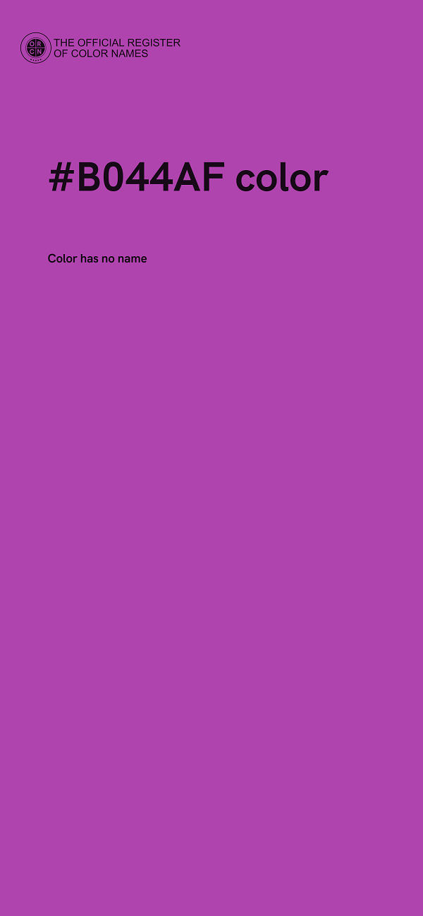 #B044AF color image