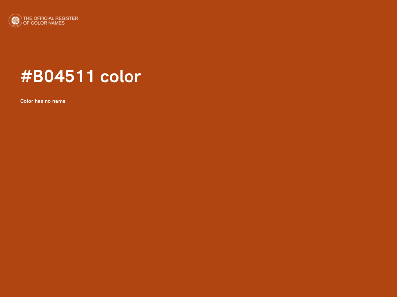 #B04511 color image