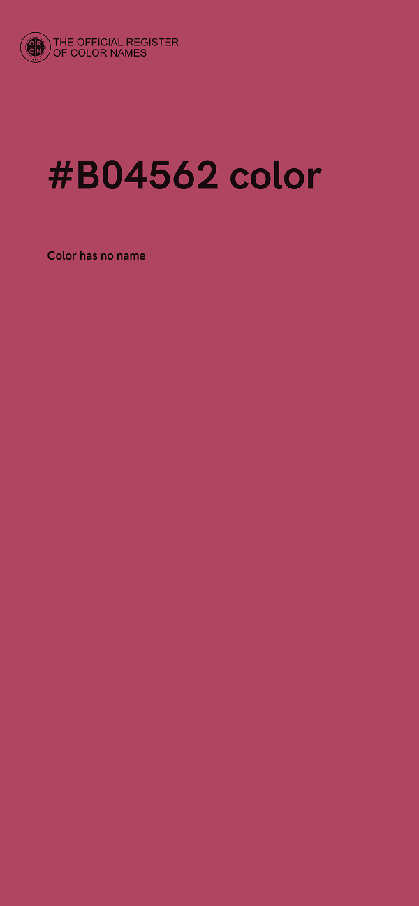 #B04562 color image