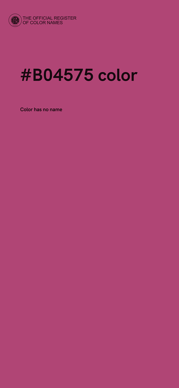 #B04575 color image