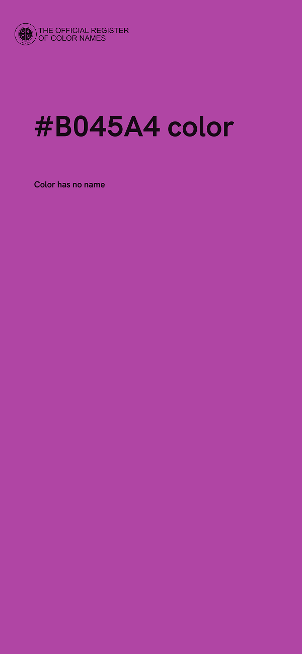 #B045A4 color image