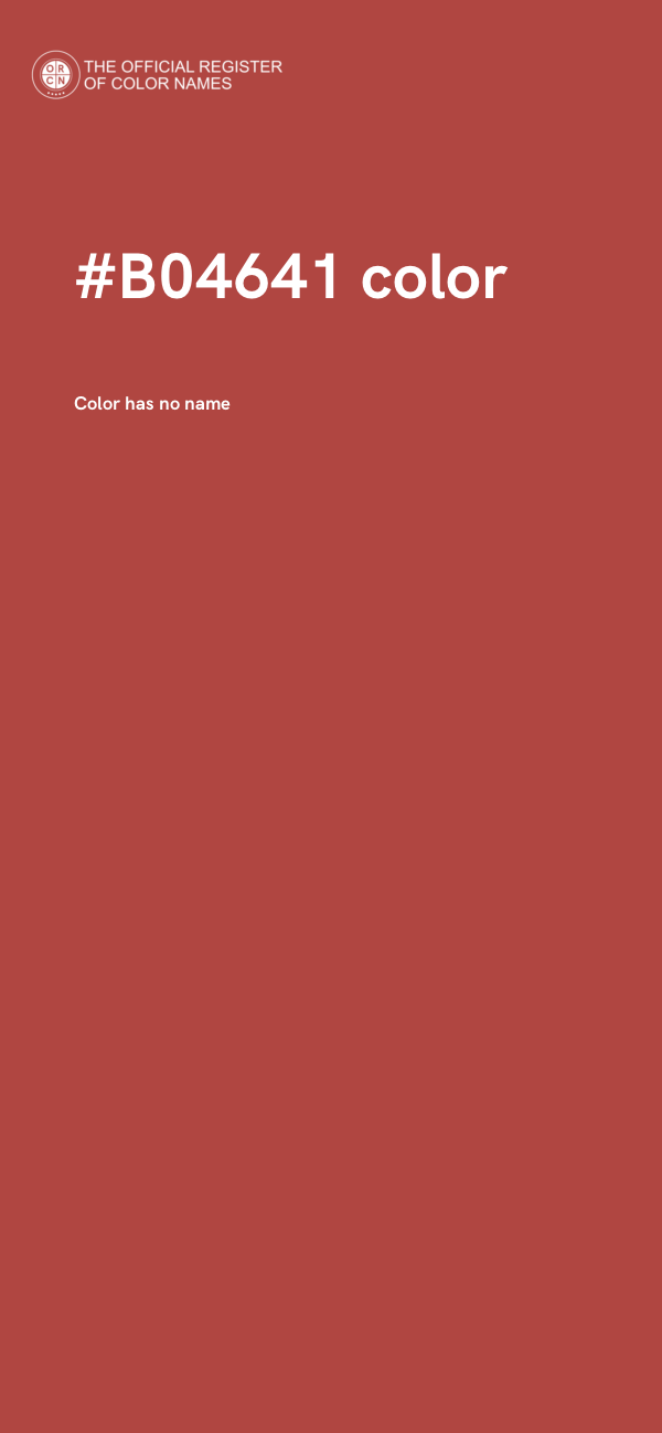 #B04641 color image