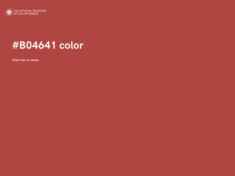 #B04641 color image