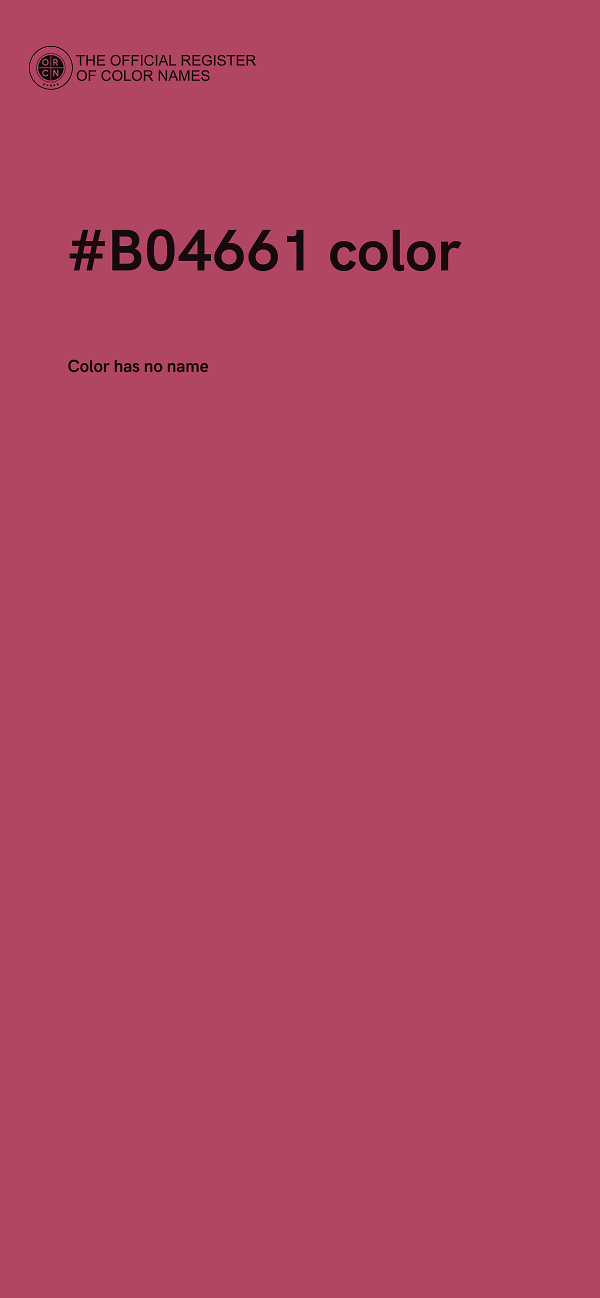 #B04661 color image