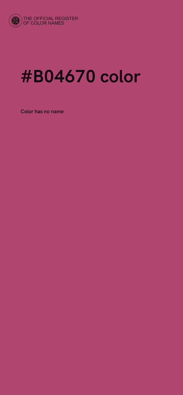 #B04670 color image