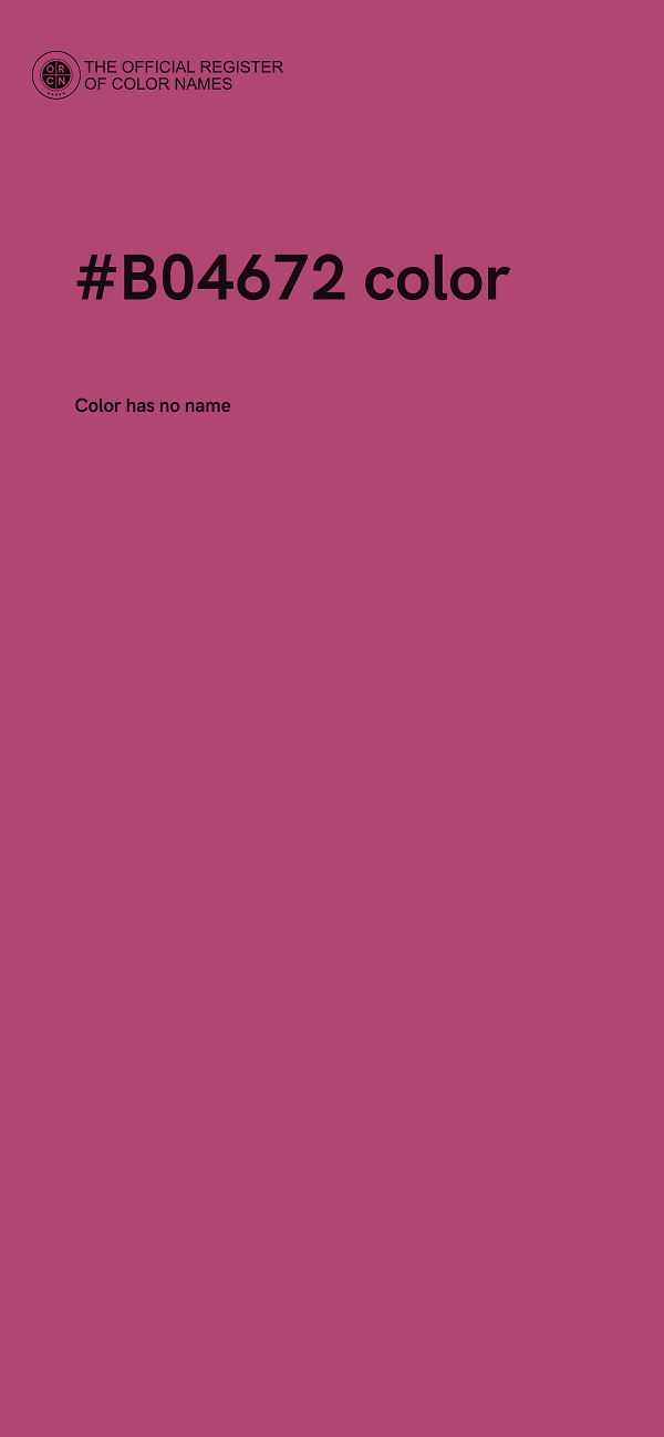 #B04672 color image