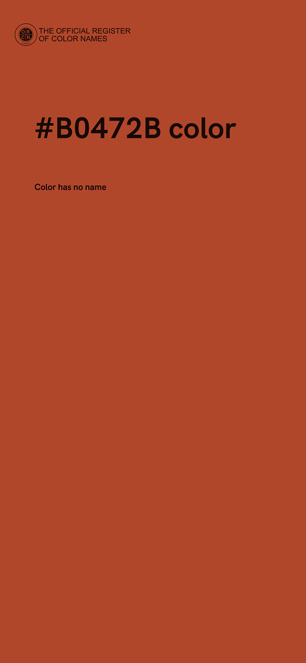 #B0472B color image