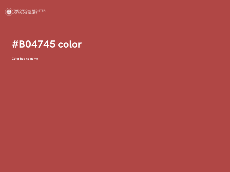 #B04745 color image