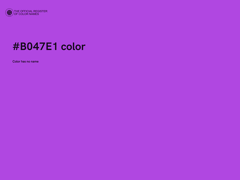 #B047E1 color image