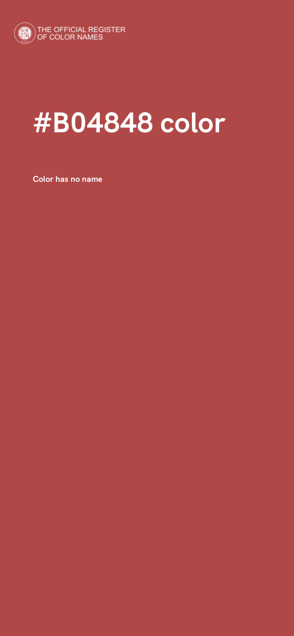 #B04848 color image