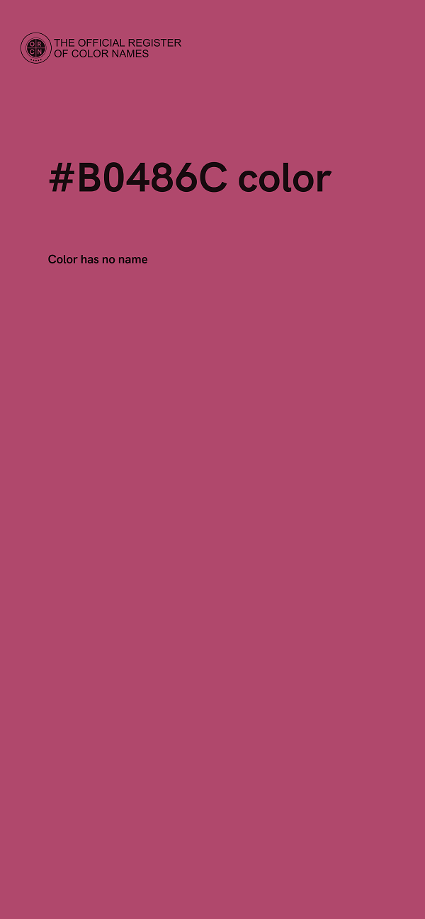 #B0486C color image
