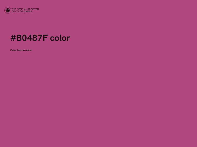 #B0487F color image