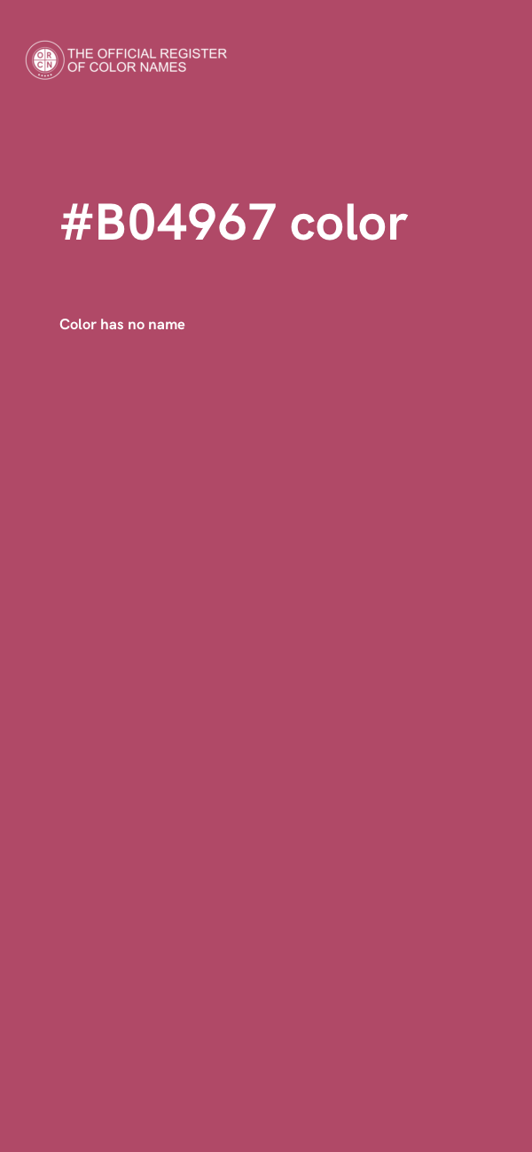 #B04967 color image