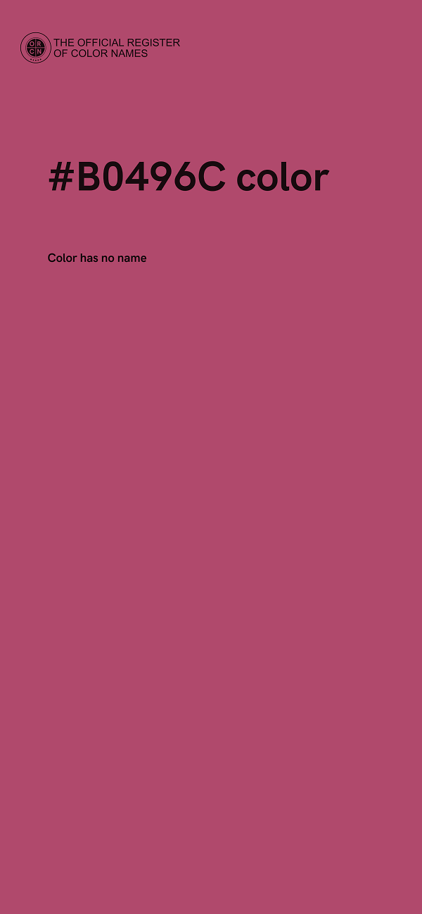 #B0496C color image