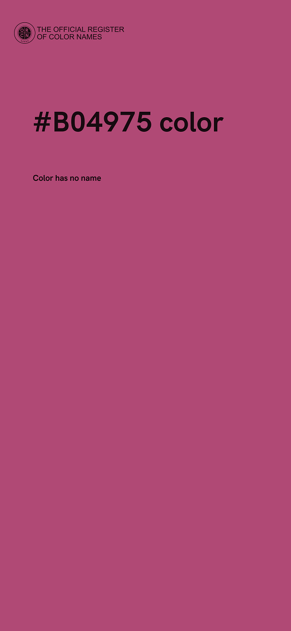 #B04975 color image