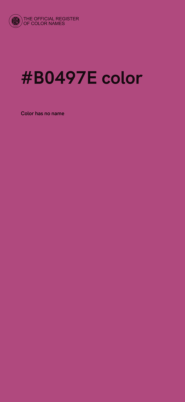 #B0497E color image
