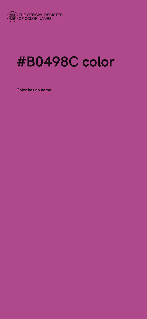 #B0498C color image