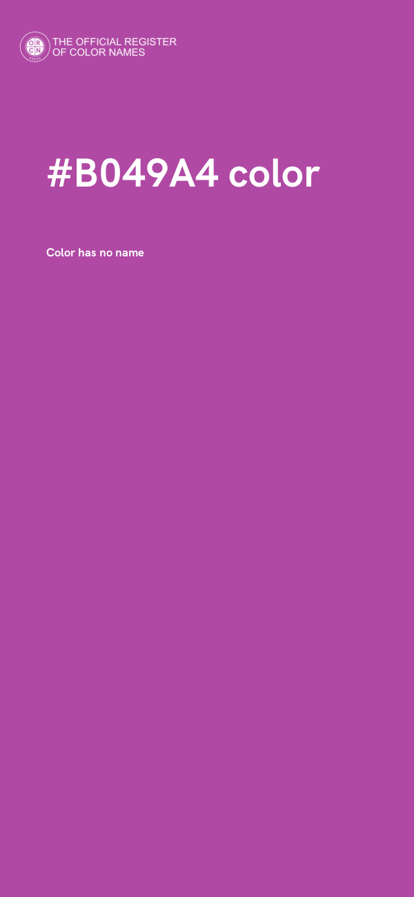#B049A4 color image