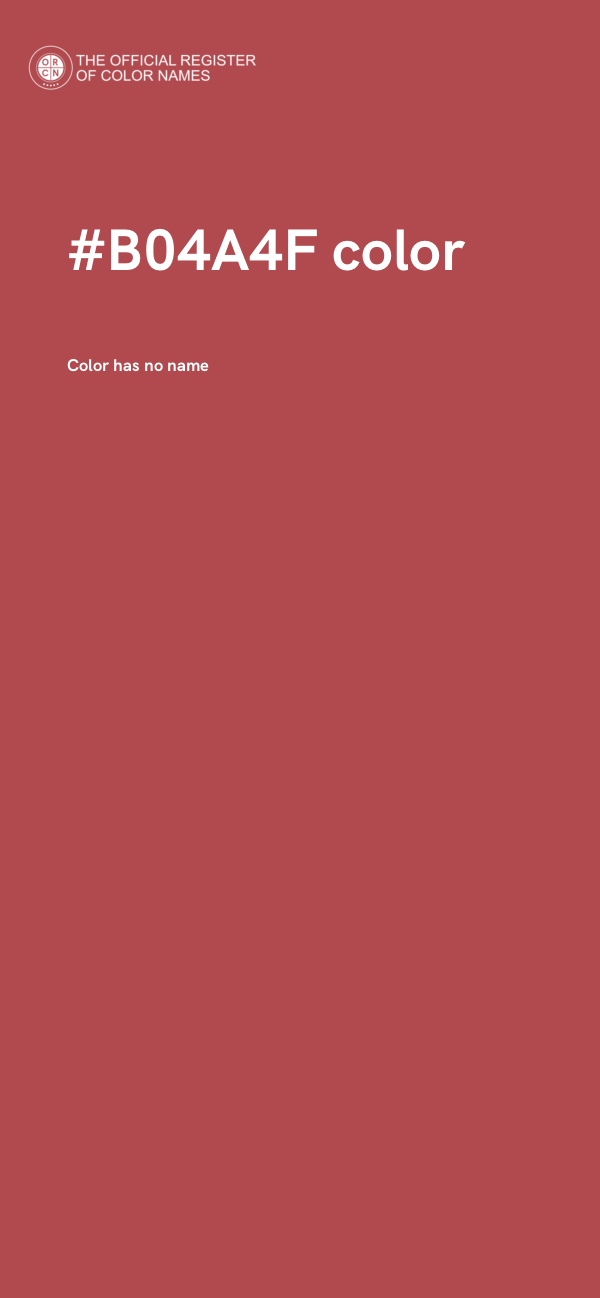 #B04A4F color image