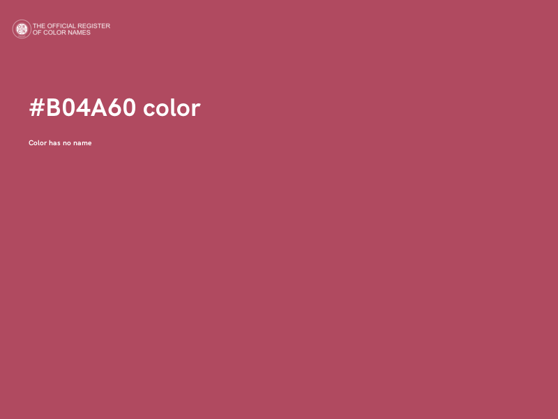 #B04A60 color image