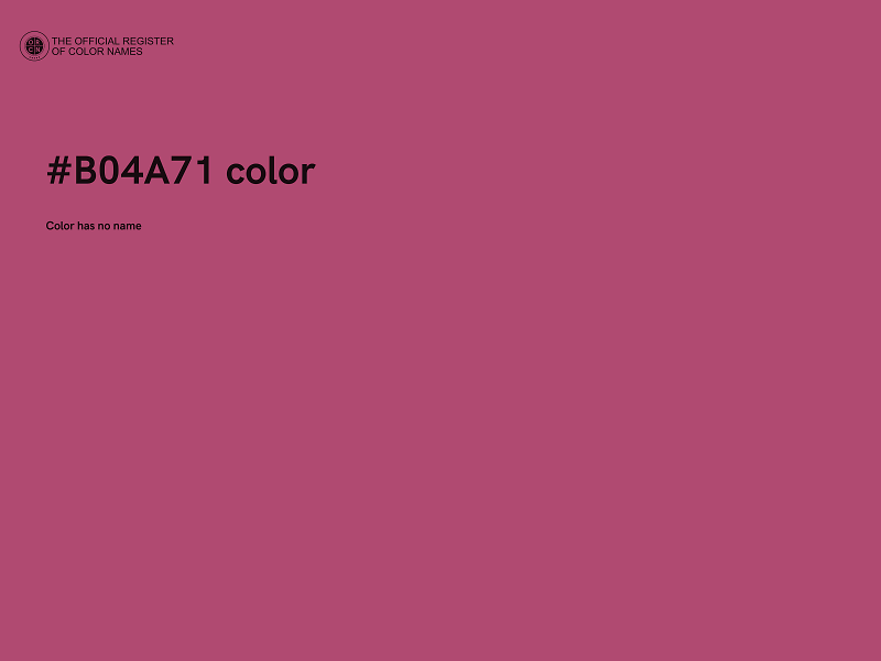 #B04A71 color image