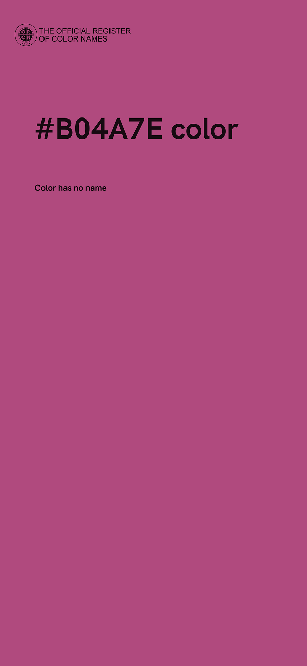 #B04A7E color image