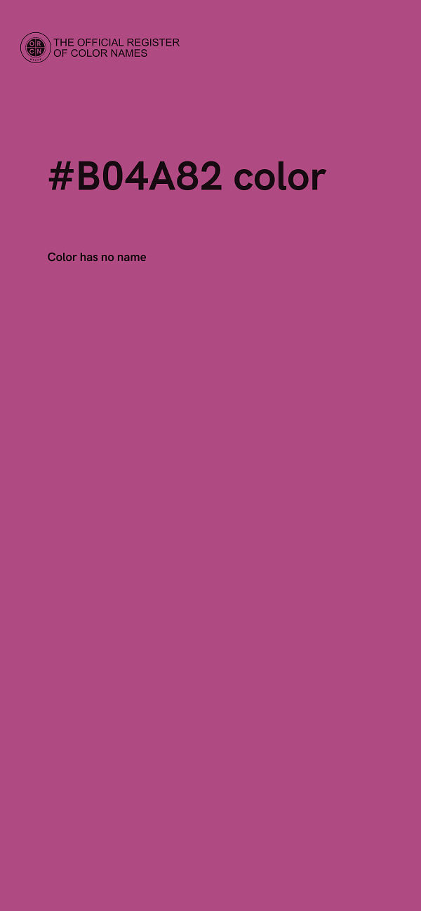 #B04A82 color image