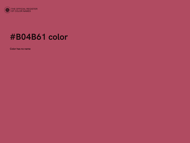 #B04B61 color image