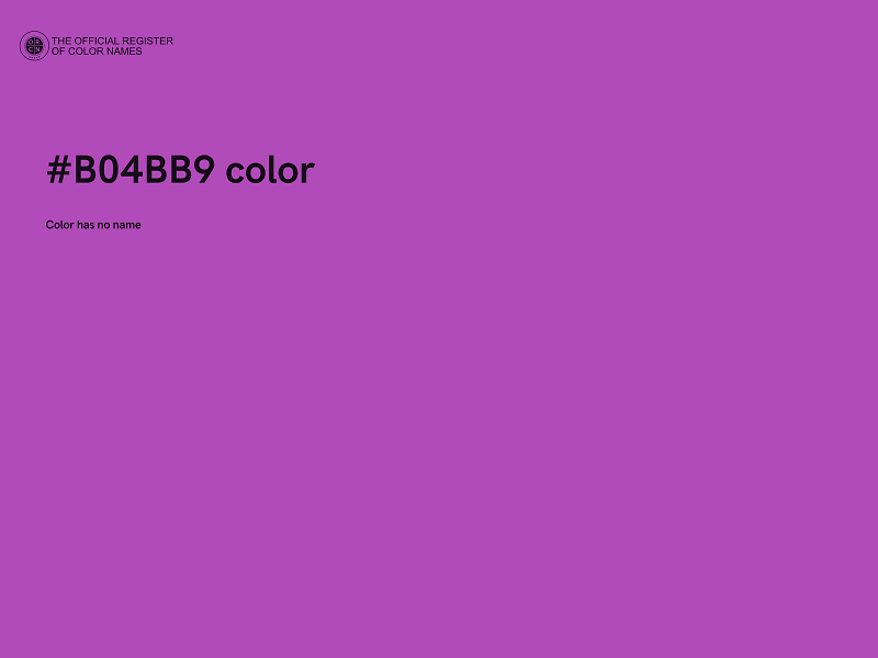 #B04BB9 color image