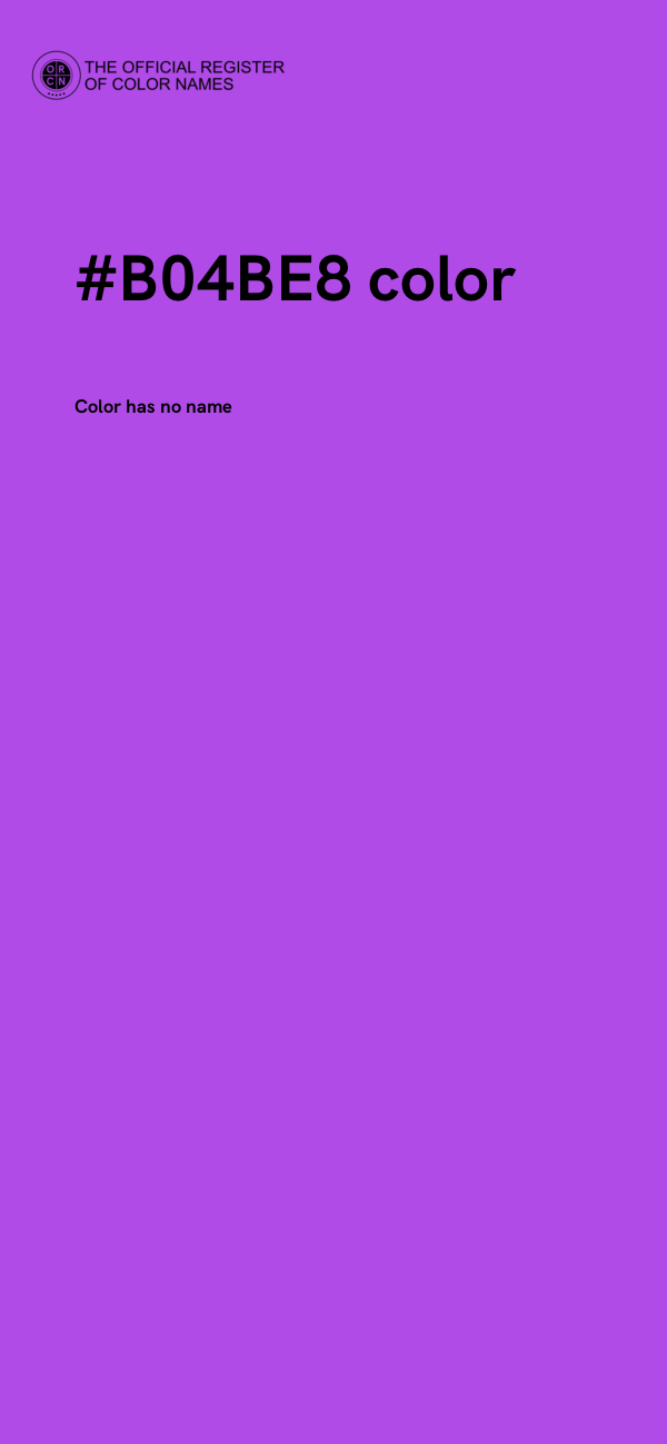 #B04BE8 color image