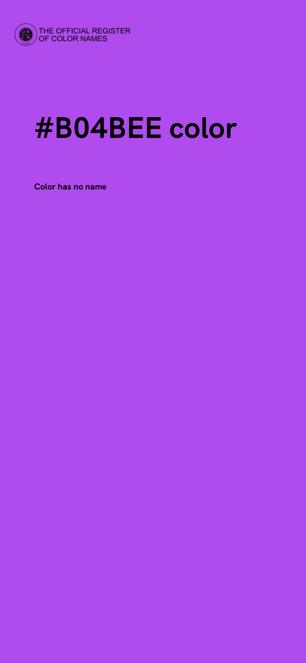 #B04BEE color image