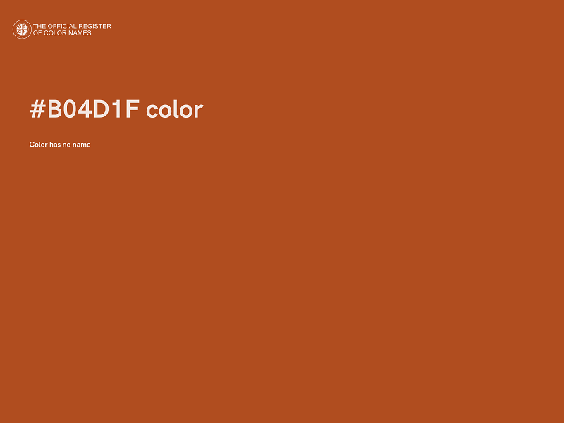 #B04D1F color image