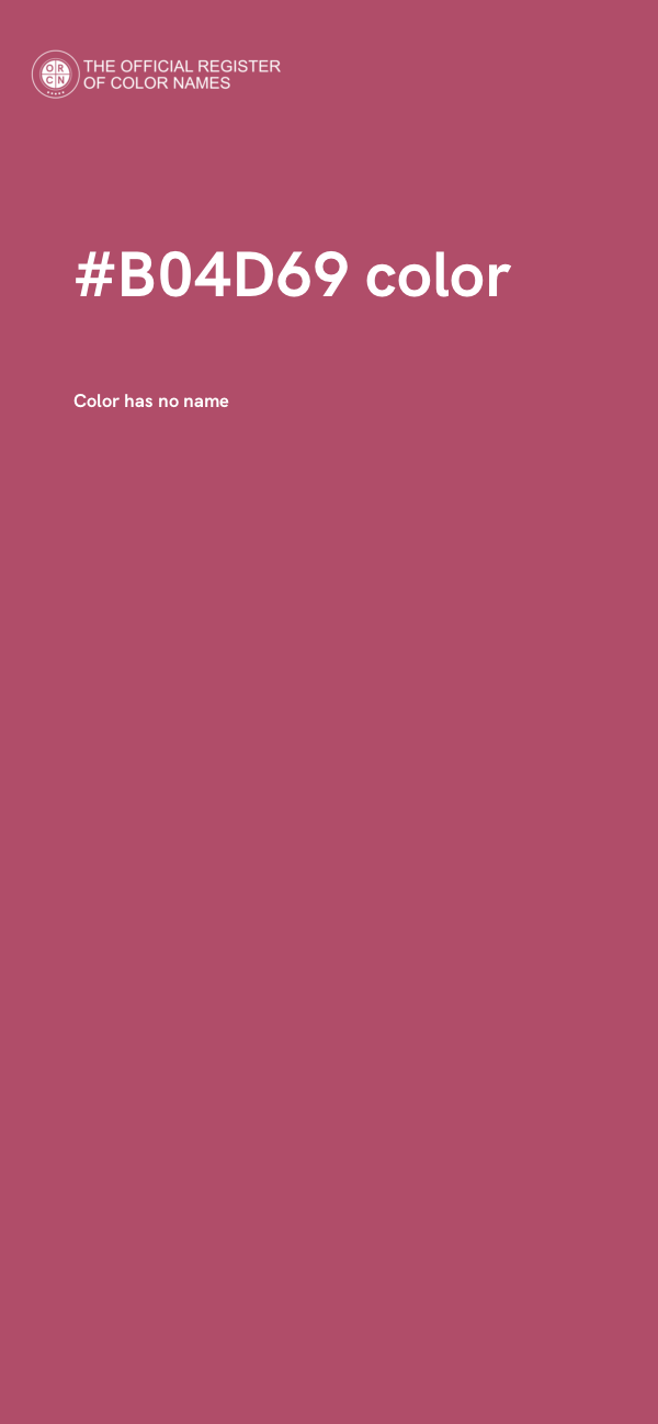 #B04D69 color image