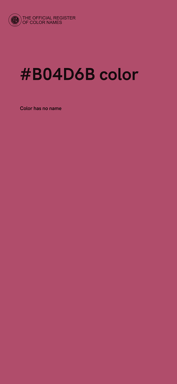 #B04D6B color image
