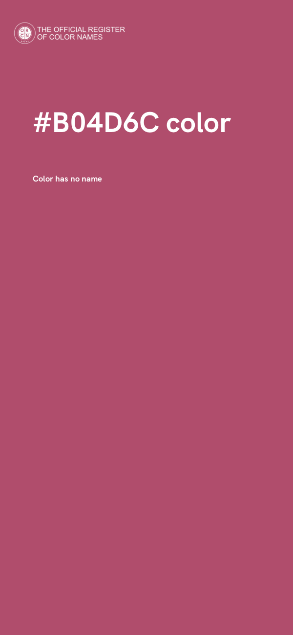#B04D6C color image