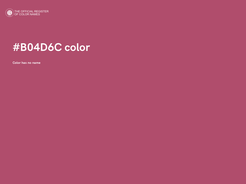 #B04D6C color image