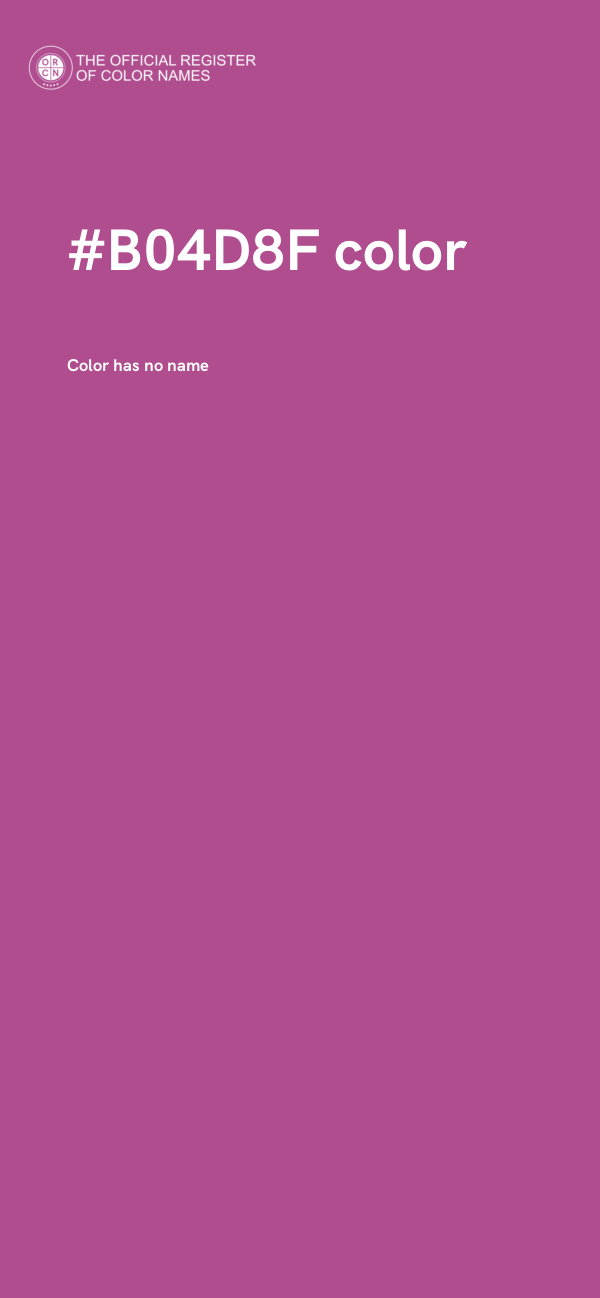 #B04D8F color image