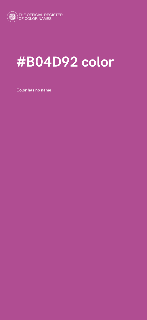 #B04D92 color image