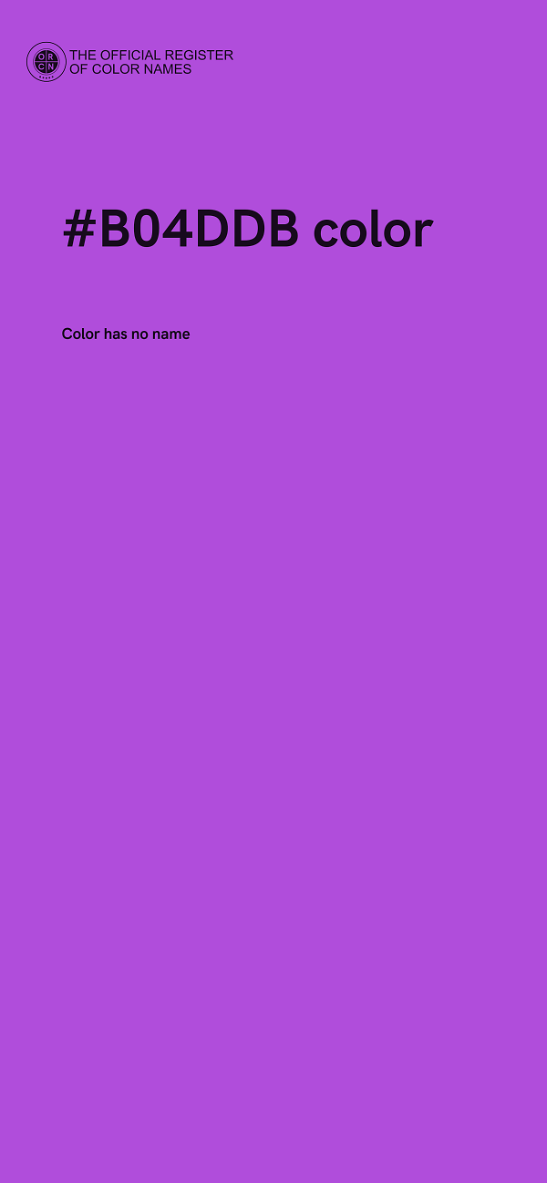 #B04DDB color image