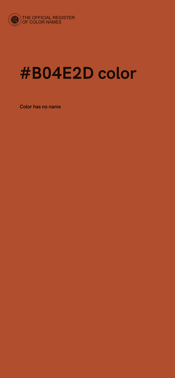 #B04E2D color image