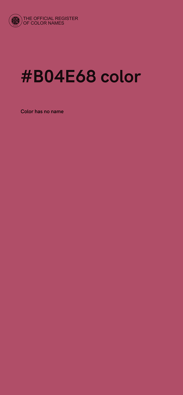 #B04E68 color image