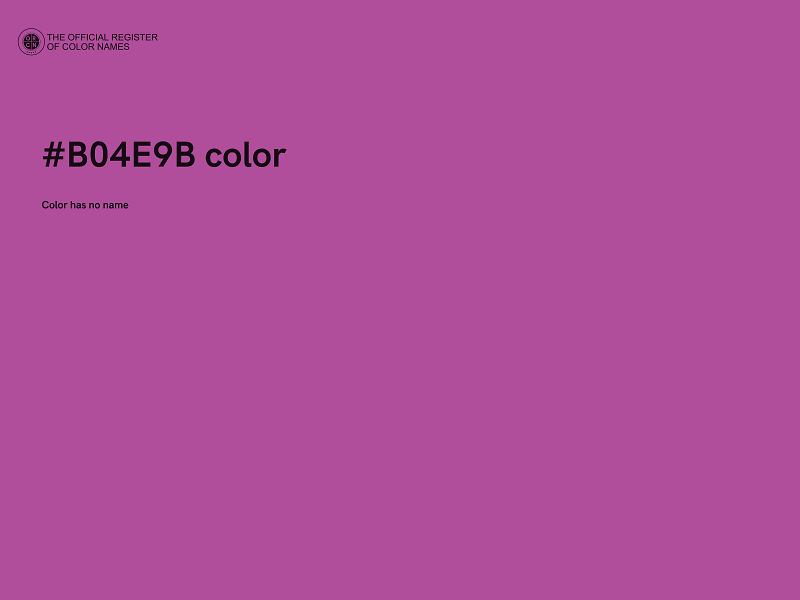 #B04E9B color image