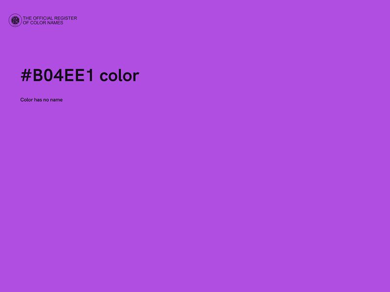 #B04EE1 color image