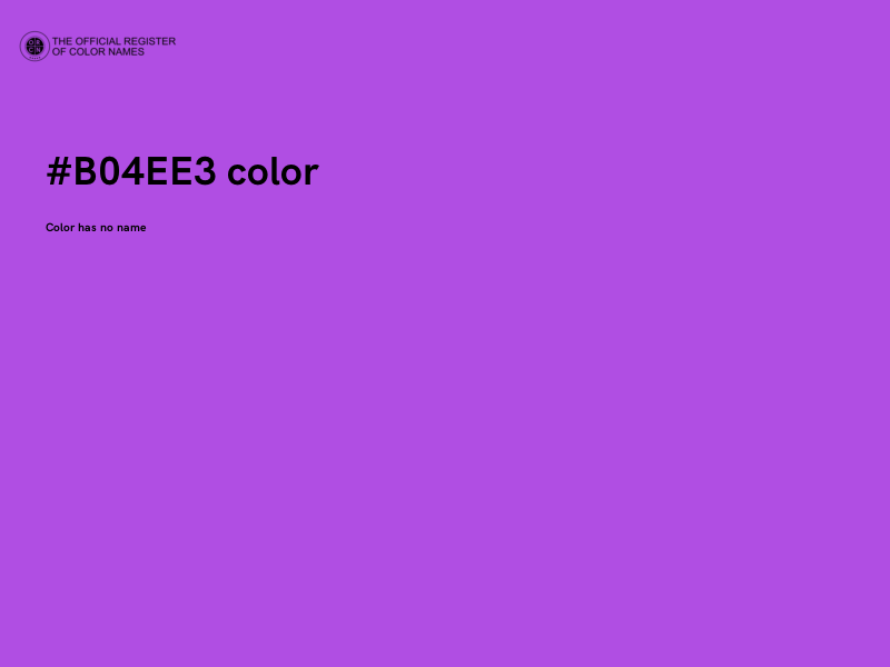 #B04EE3 color image