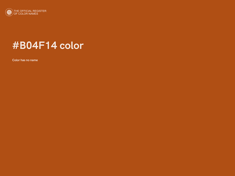 #B04F14 color image